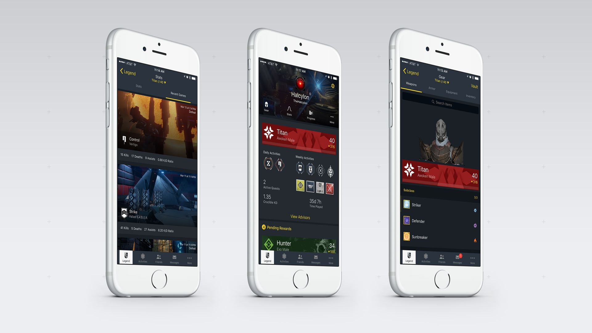 Destiny Franchise Companion App — project image 6