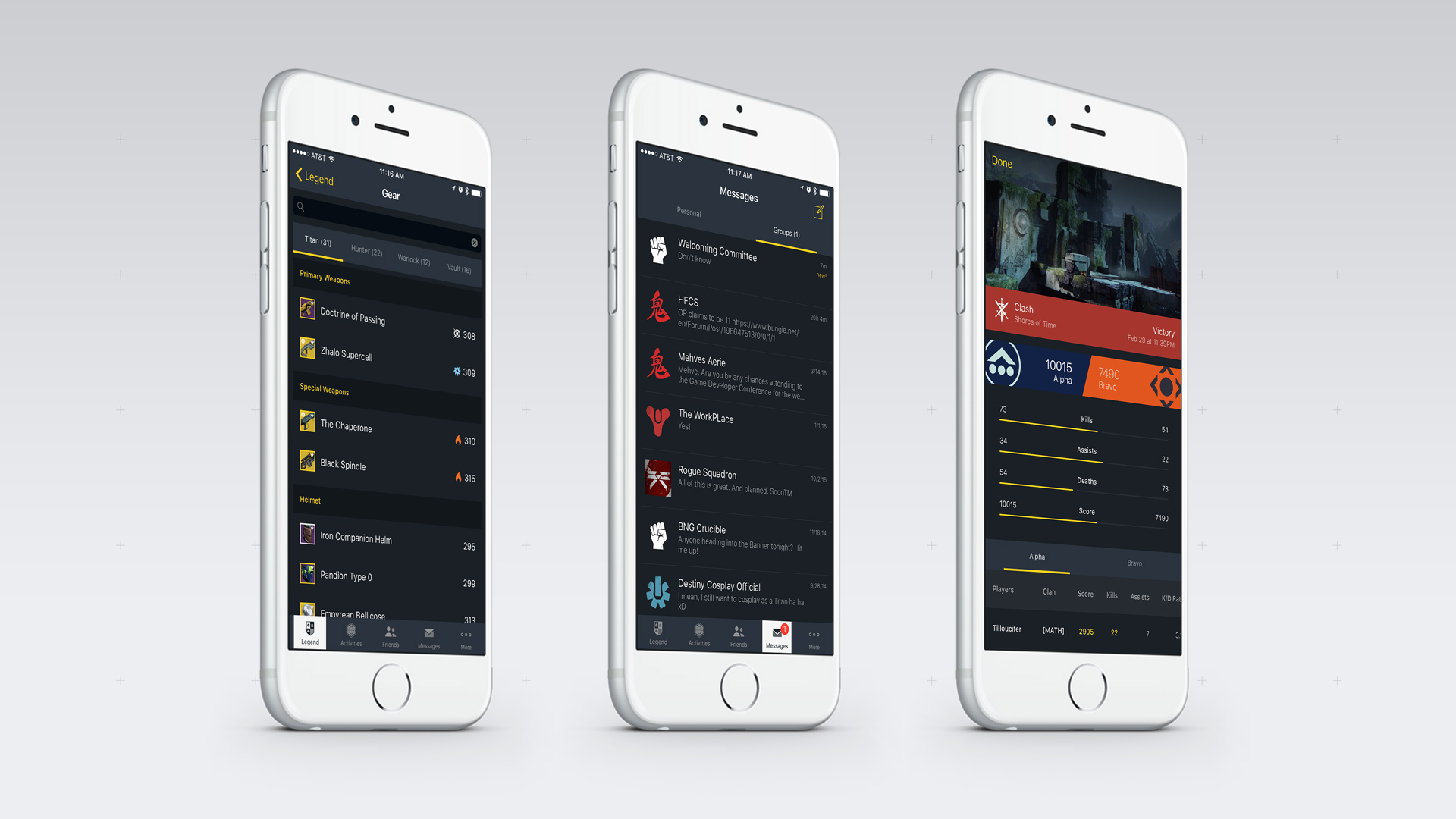 Destiny Franchise Companion App — project image 7