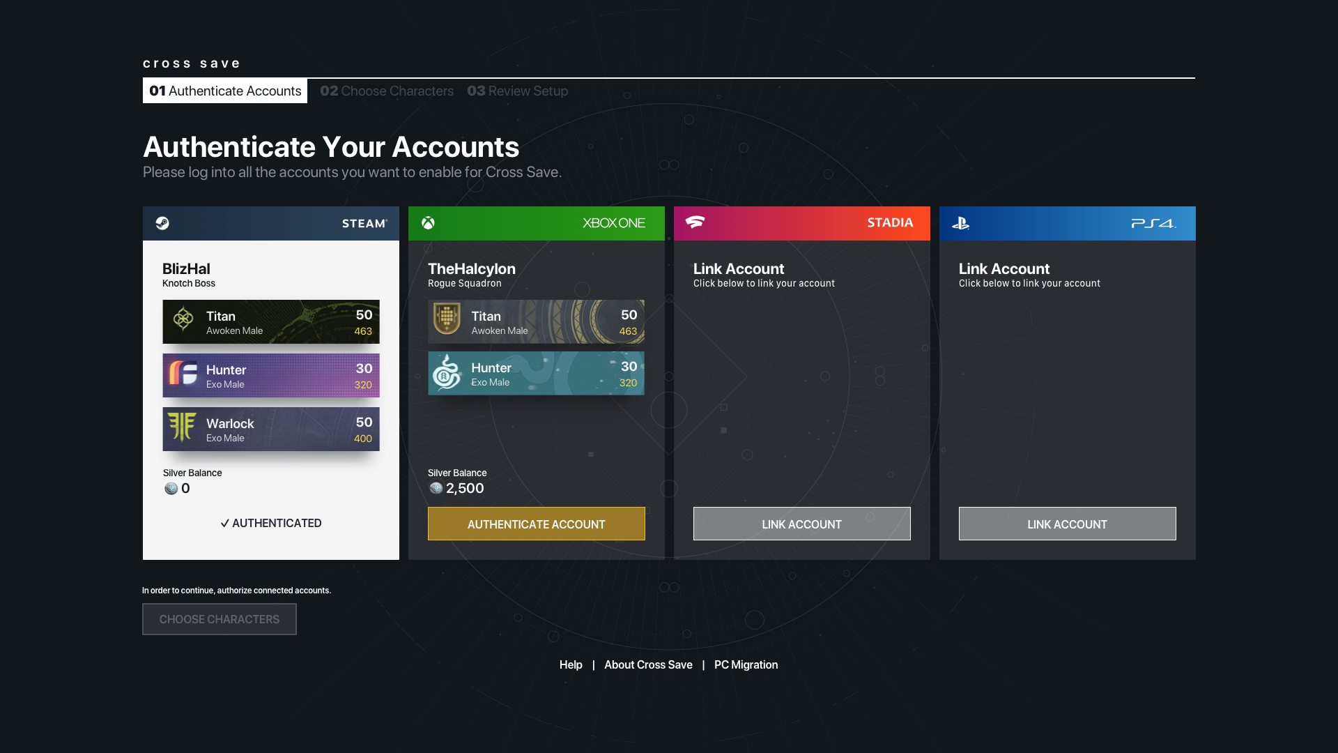 Destiny 2: Cross Save — project image 2