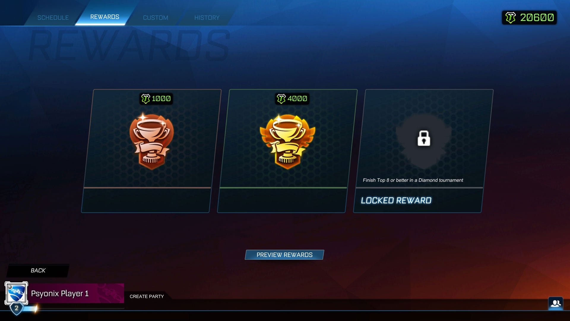 Rocket League Tournaments Redesign — project image 4